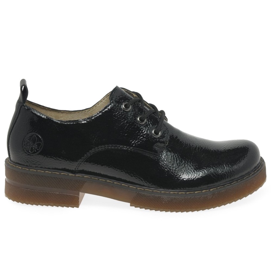 Schwarze Rieker Frankreich Damenschuhe