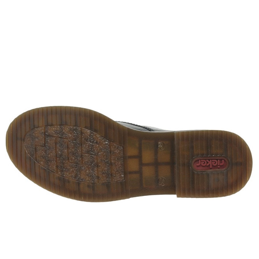 Schwarze Rieker Frankreich Damenschuhe