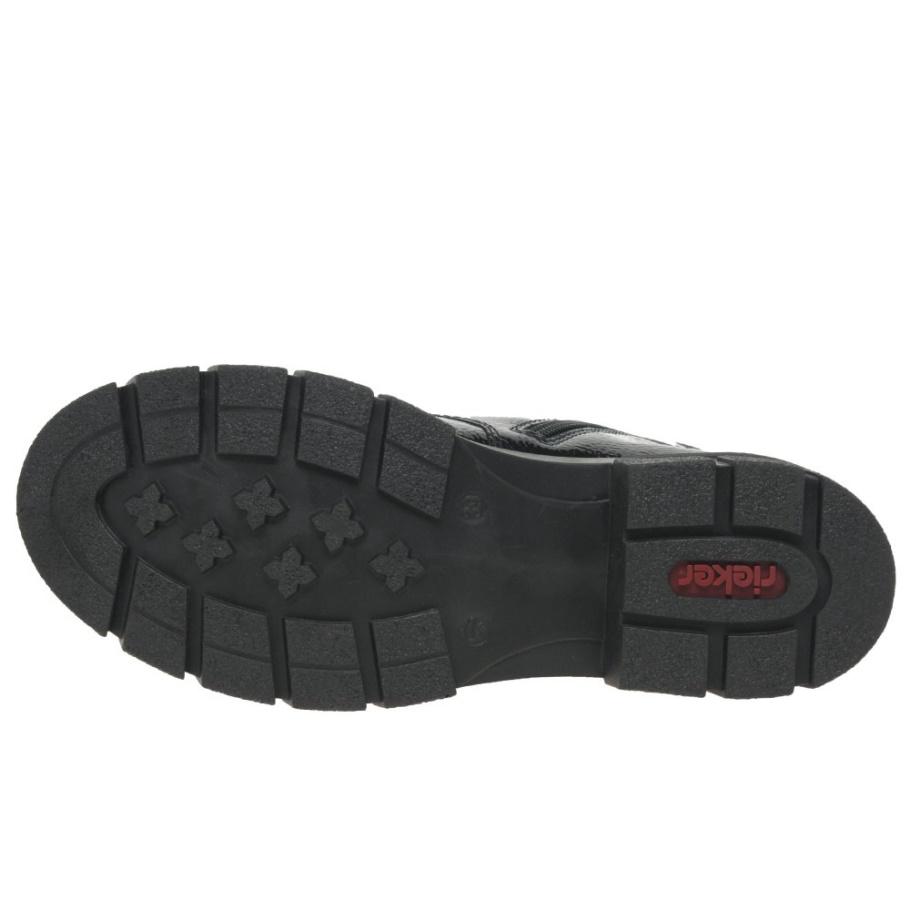 Schwarze Rieker Lainey Damenstiefeletten
