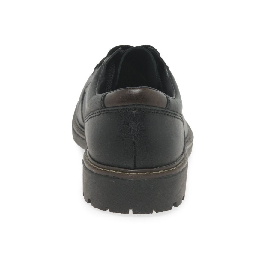 Schwarze Rieker Lorton Herrenschuhe