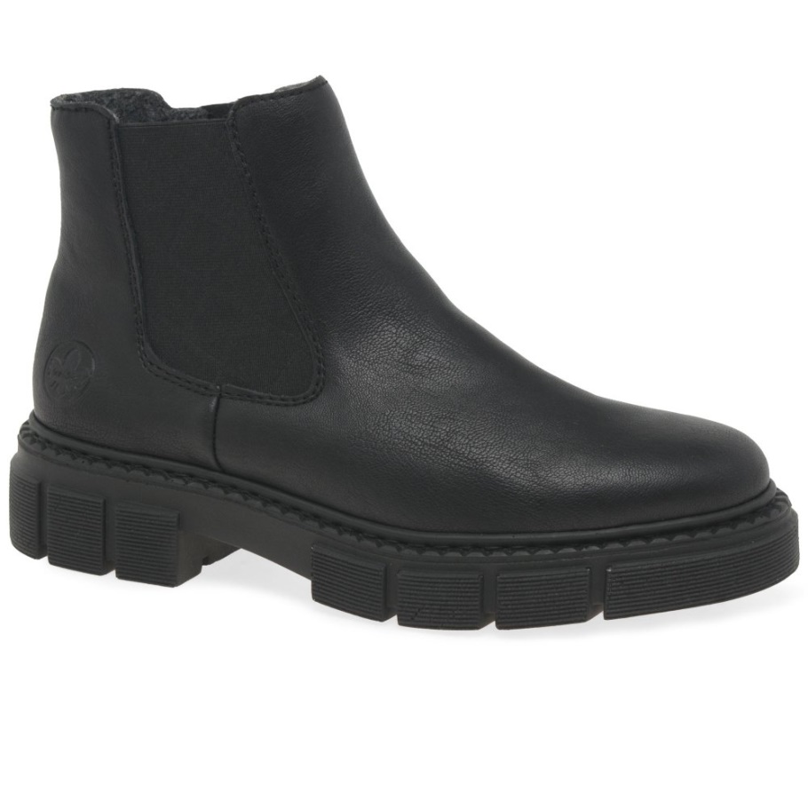 Schwarz Rieker Nula Damen Chelsea Boots