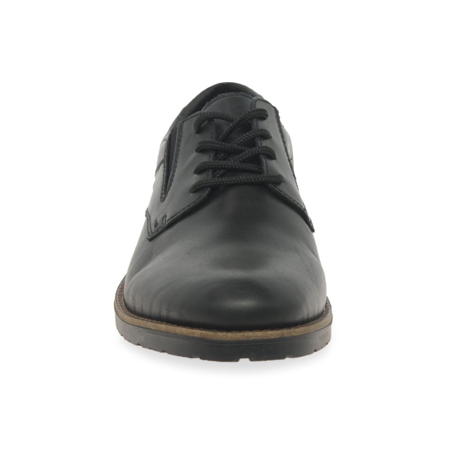 Schwarze Rieker Turin Herrenschuhe