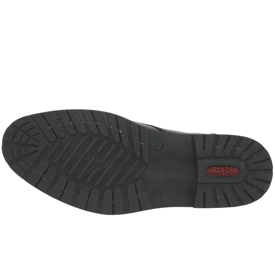 Schwarze Rieker Turin Herrenschuhe
