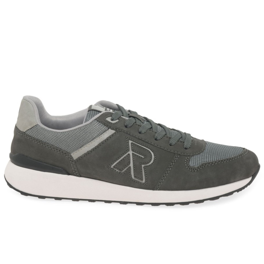 Graue Rieker Frank Herren Turnschuhe
