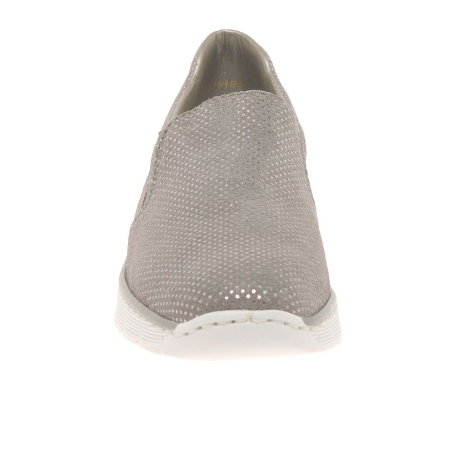 Graue Rieker Melgar Damen Freizeitschuhe