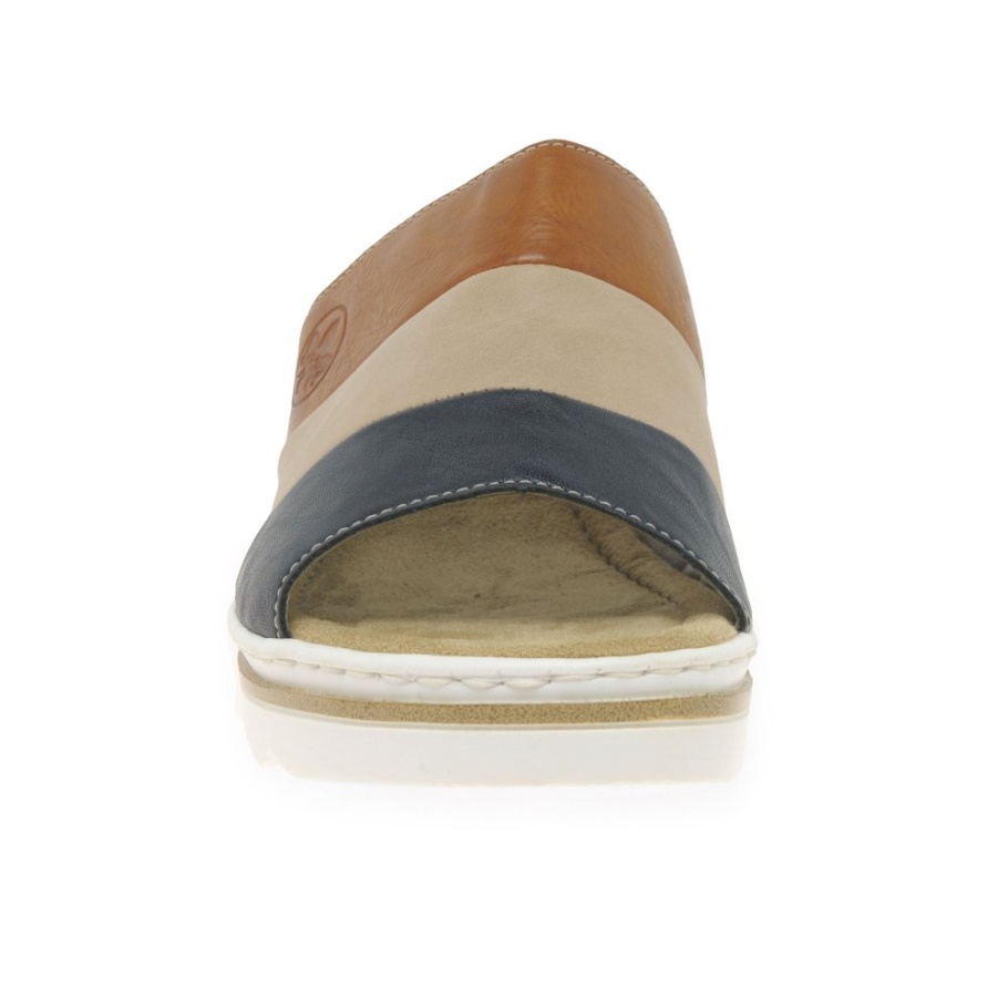 Multi Rieker Jay Damen Sandalen Mit Keilabsatz