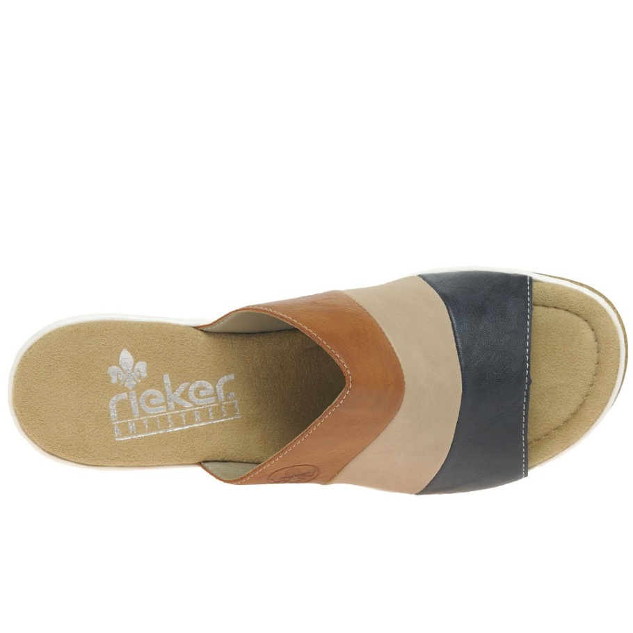 Multi Rieker Jay Damen Sandalen Mit Keilabsatz