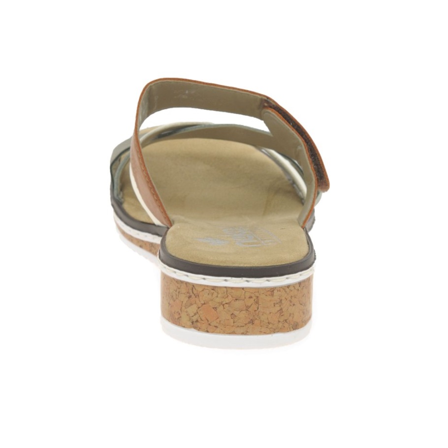 Olive Rieker Faye Niedrige Keilsandalen Für Damen