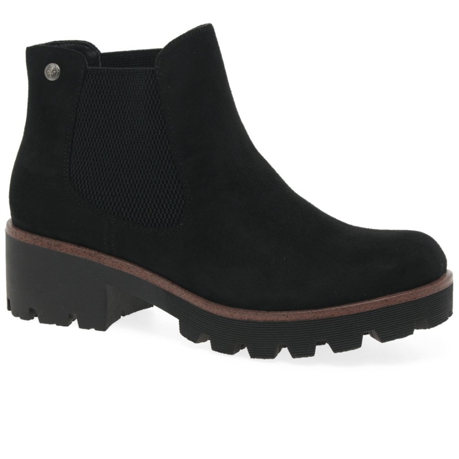 Rieker Acorn Damen Chelsea Boots Schwarz