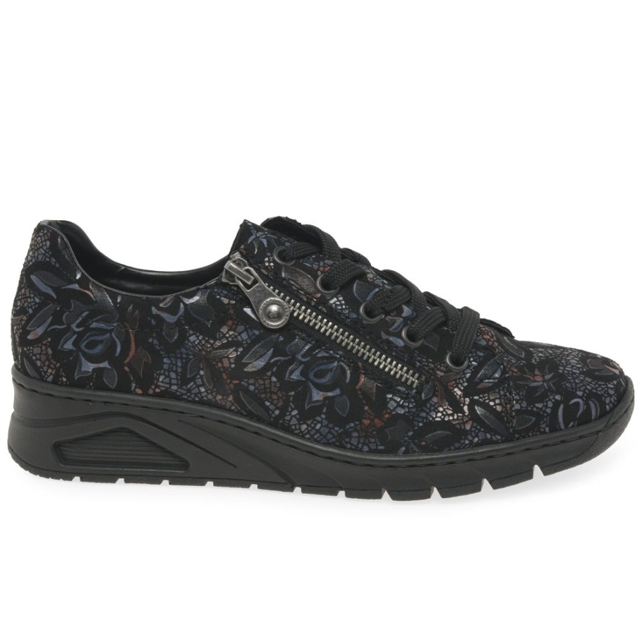 Rieker Herbst Damen Sneaker Schwarz