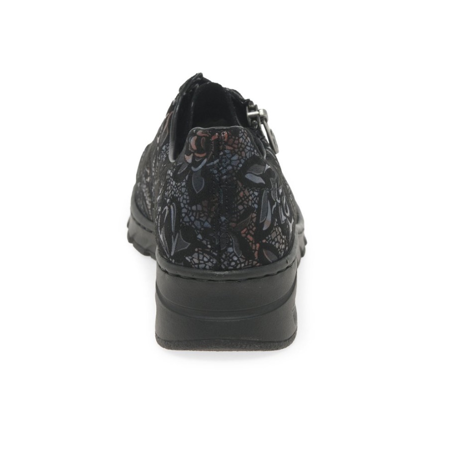 Rieker Herbst Damen Sneaker Schwarz