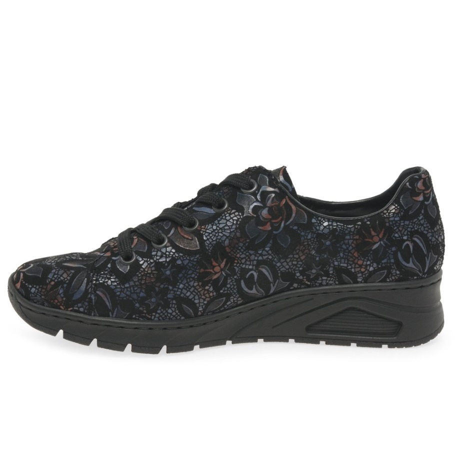 Rieker Herbst Damen Sneaker Schwarz