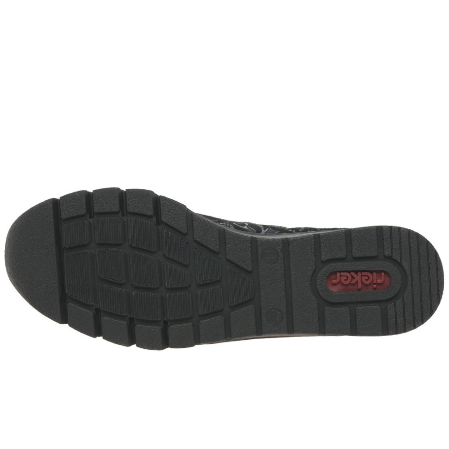 Rieker Herbst Damen Sneaker Schwarz