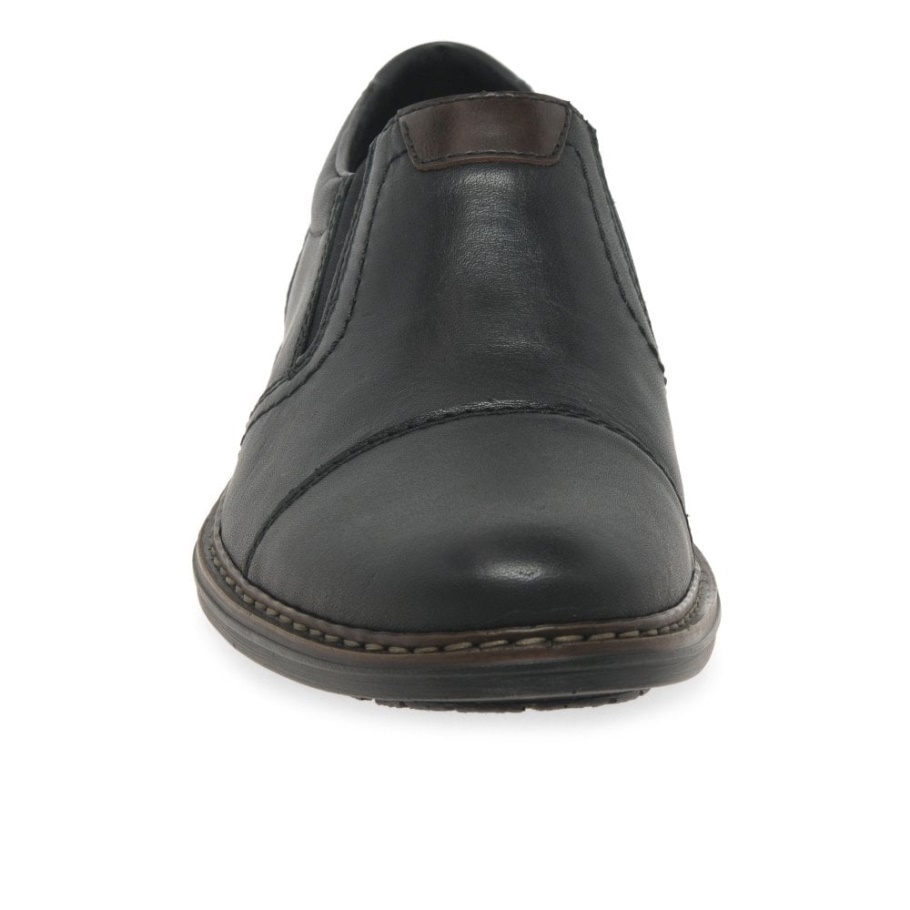Rieker Colorado Herren Slip On Schuhe Schwarz