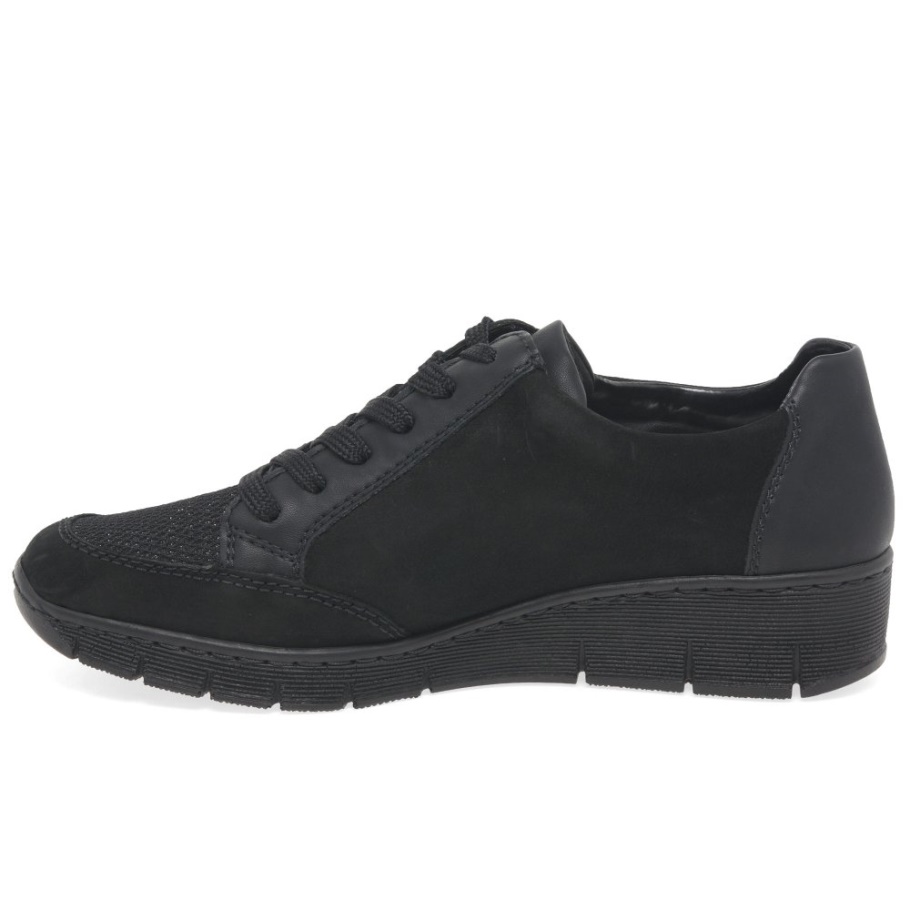 Rieker Cora Damen Casual Sneaker Schwarz