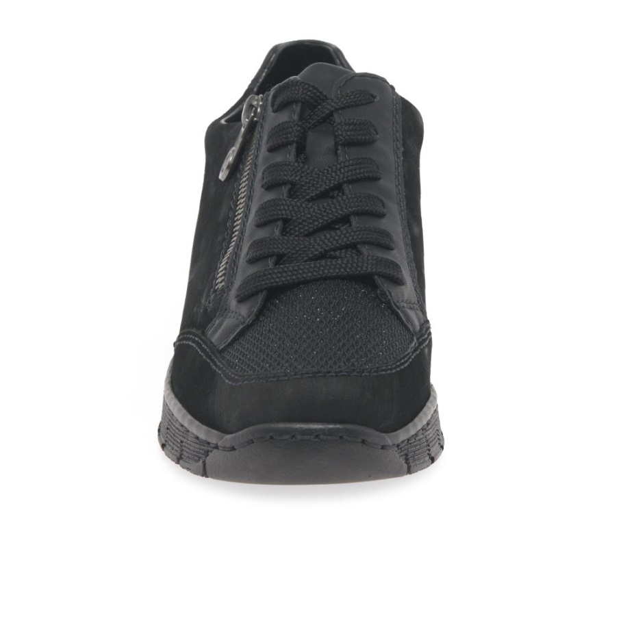 Rieker Cora Damen Casual Sneaker Schwarz
