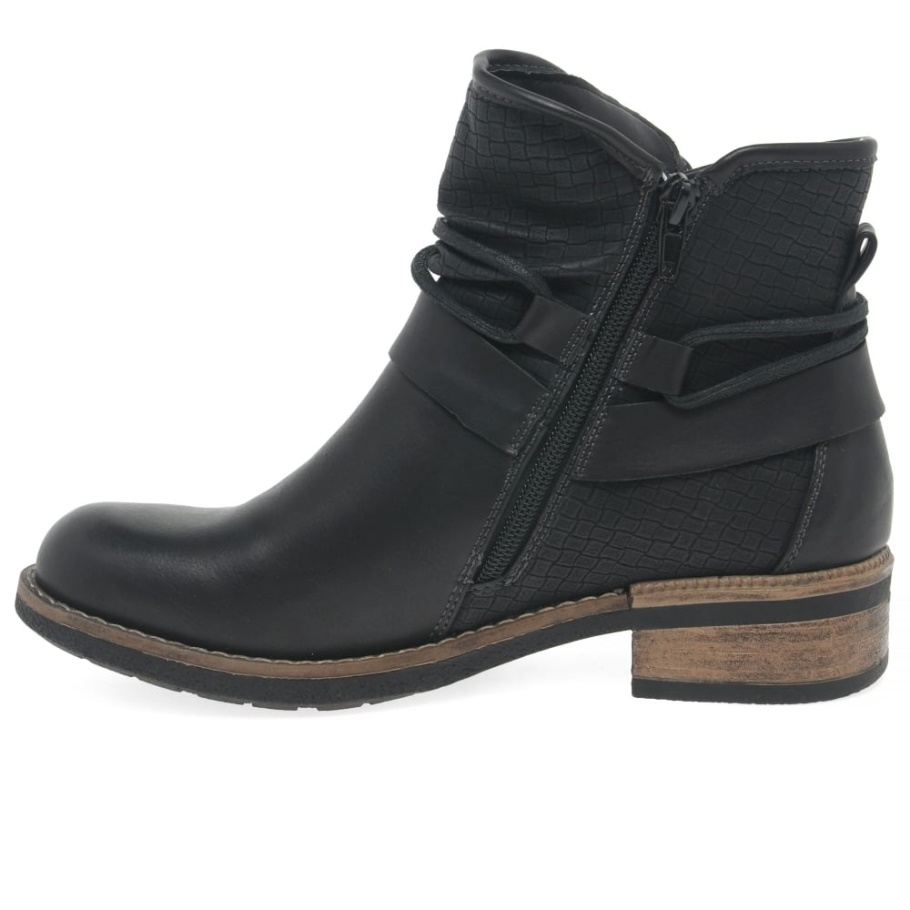 Rieker Eaton Damen Casual Stiefeletten Schwarz