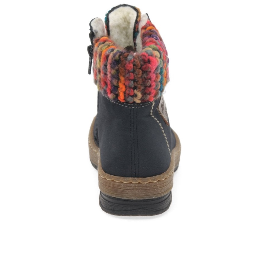 Rieker Smaragd Damen Wanderer Stiefeletten Pazifik