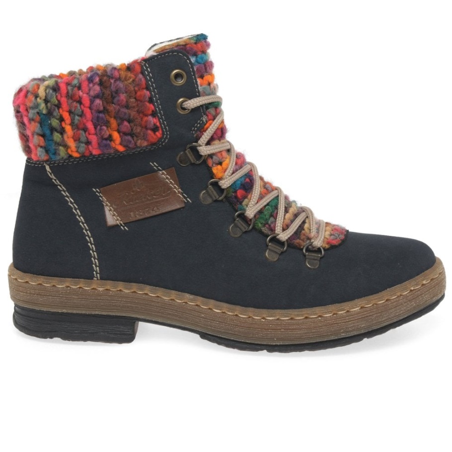 Rieker Smaragd Damen Wanderer Stiefeletten Pazifik