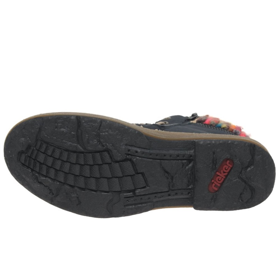 Rieker Smaragd Damen Wanderer Stiefeletten Pazifik