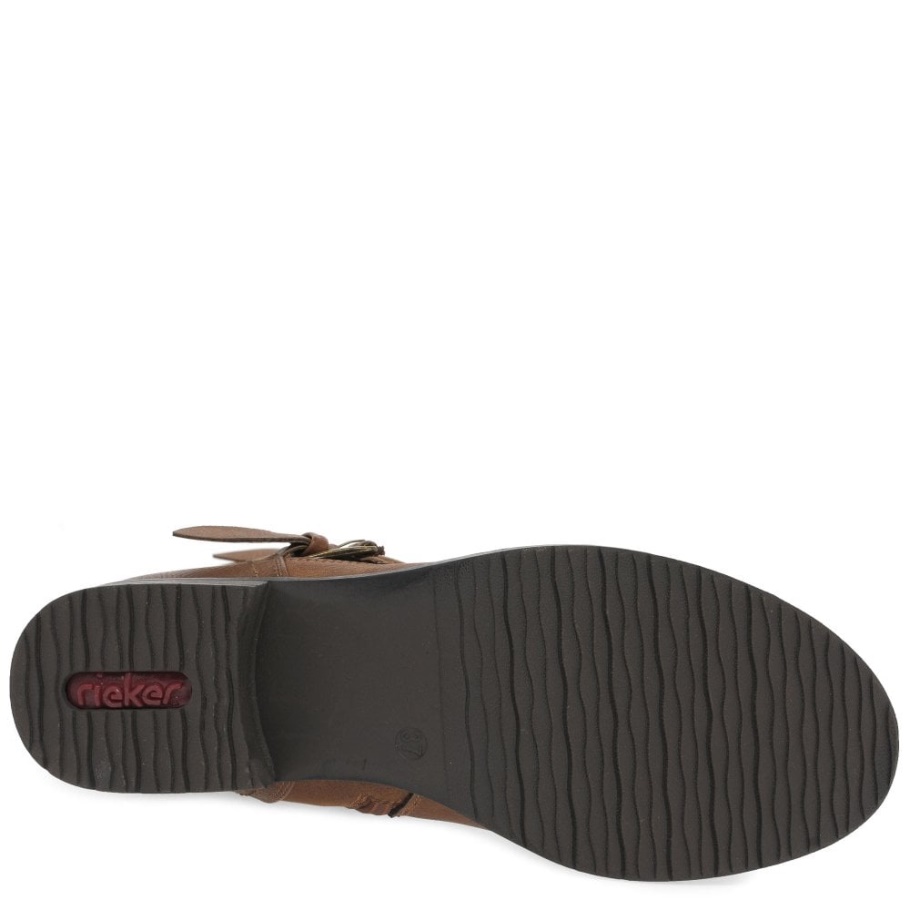 Rieker Estella Wadenlange Slouch Boots Nuss Für Damen