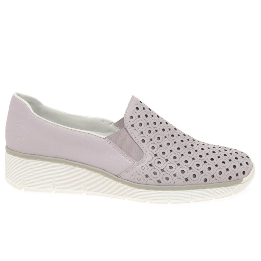 Rieker Raffen Damen Freizeitschuhe Rosa