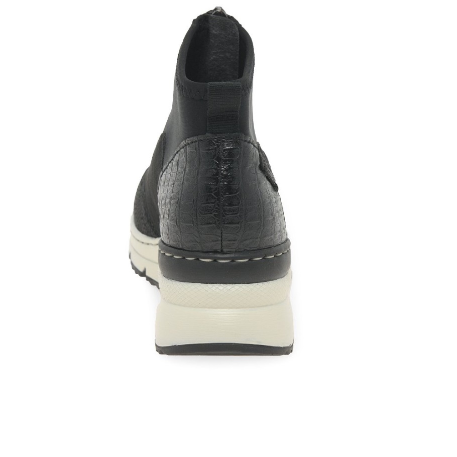 Rieker Griechenland Damenstiefeletten Schwarz