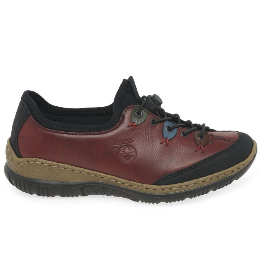 Rieker Herbie Damen Anziehschuhe Schwarz