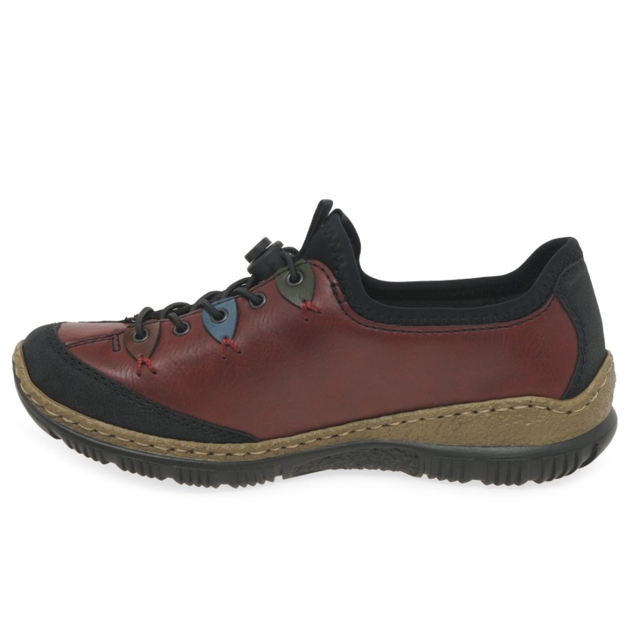 Rieker Herbie Damen Anziehschuhe Schwarz