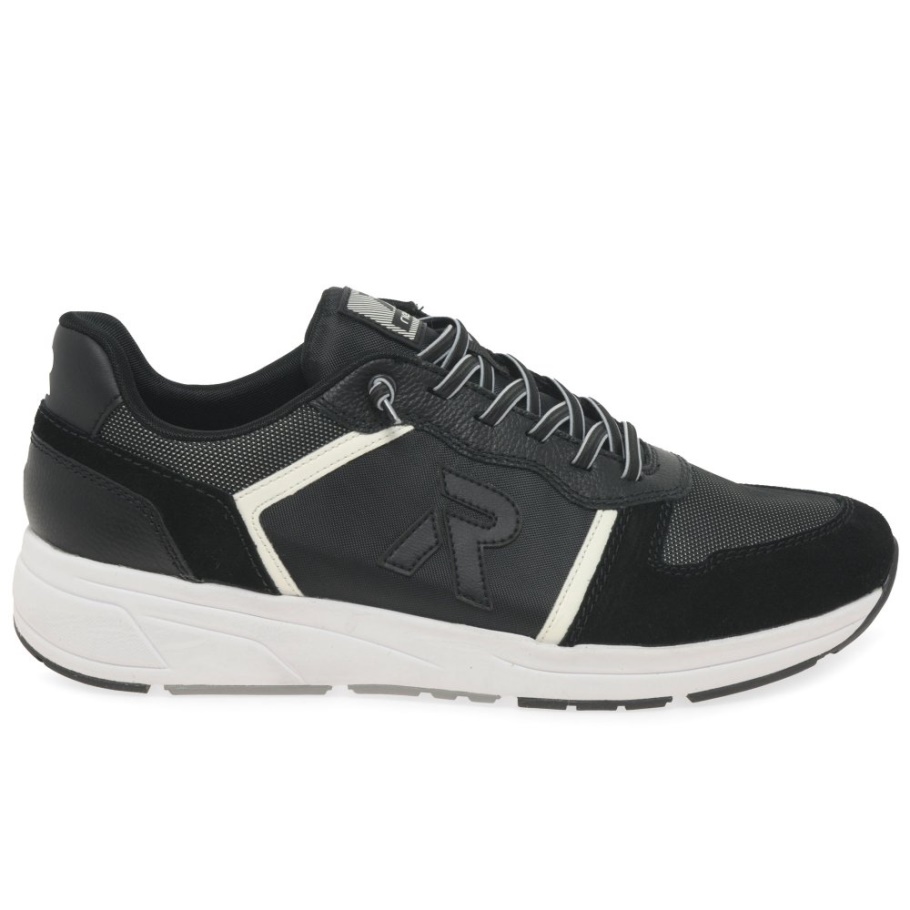 Rieker Jeffery Herren Turnschuhe Schwarz