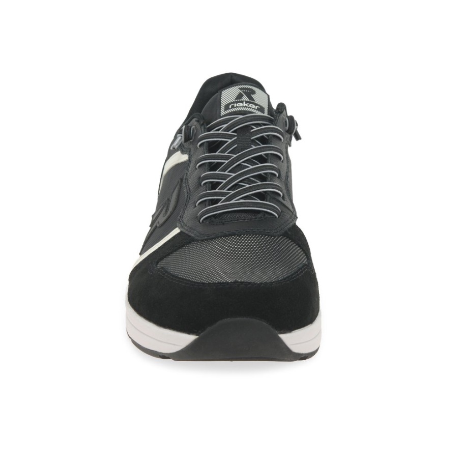 Rieker Jeffery Herren Turnschuhe Schwarz