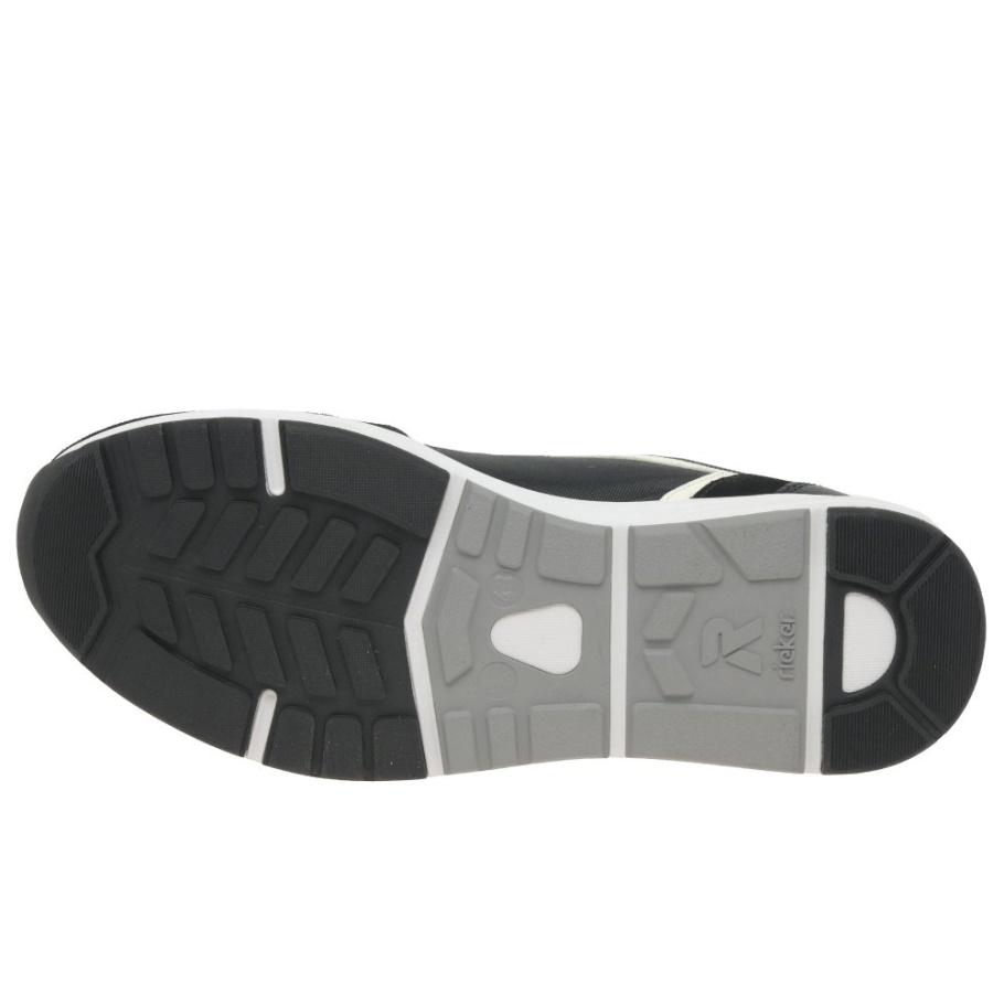 Rieker Jeffery Herren Turnschuhe Schwarz