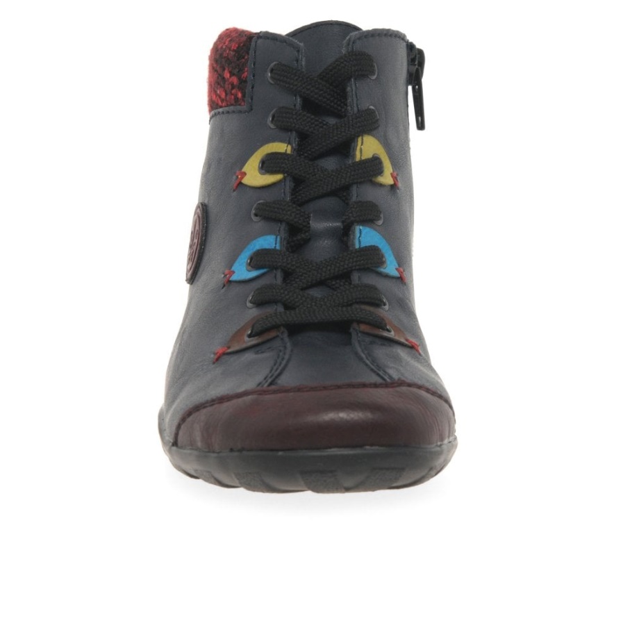 Rieker Josie Damen Lässige Stiefeletten Navy