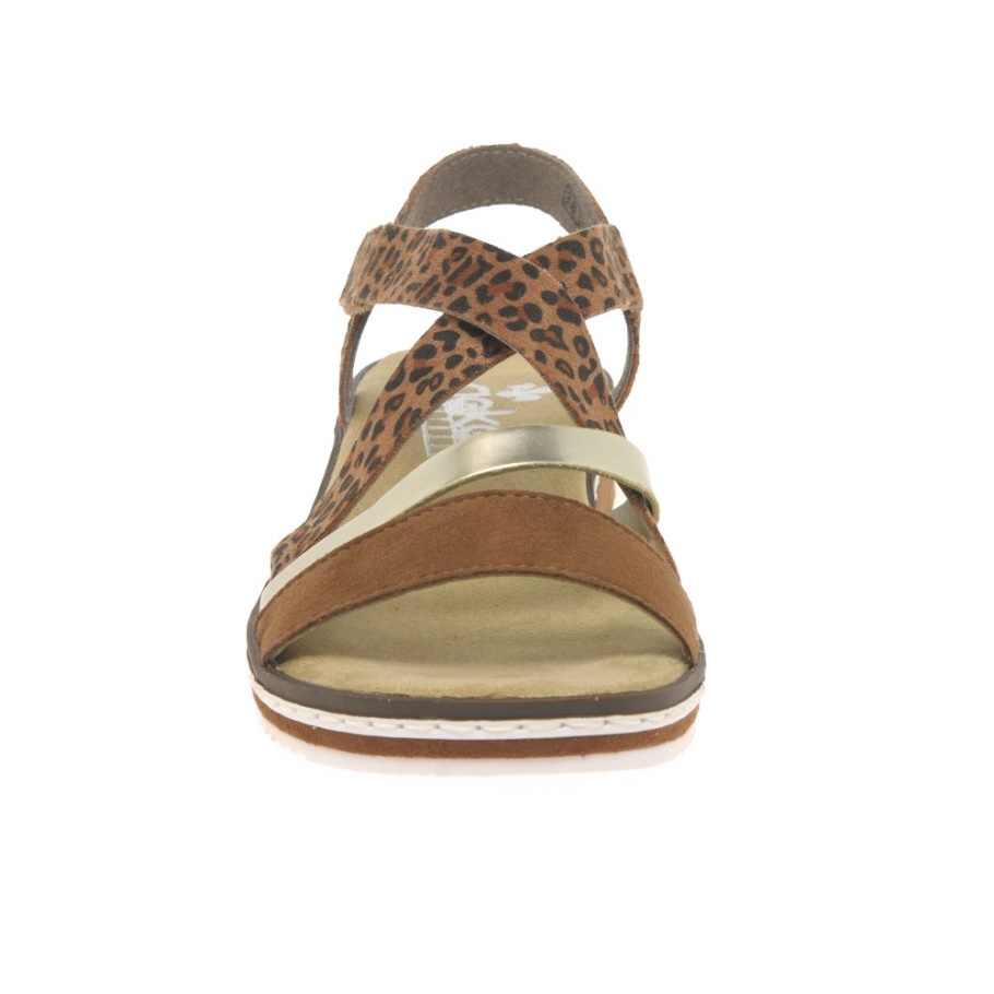 Rieker Kaz Damen Sandalen Tan