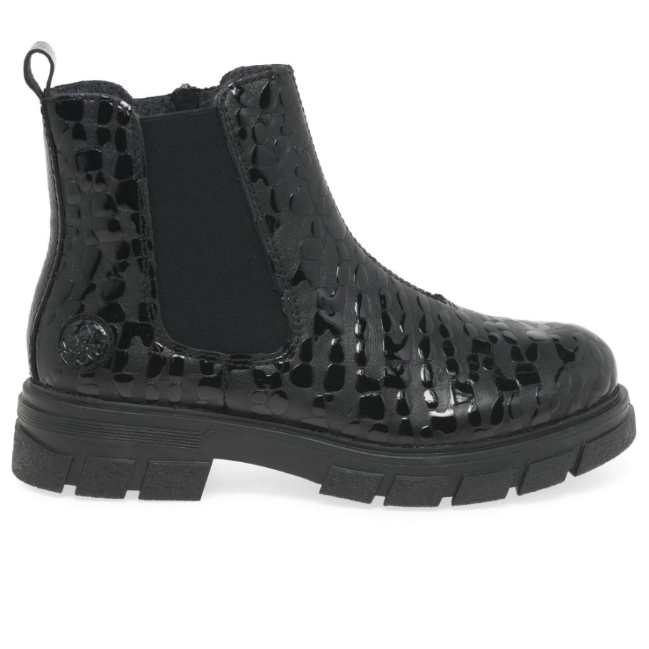 Rieker Leith Damen Chelsea Boots Schwarz
