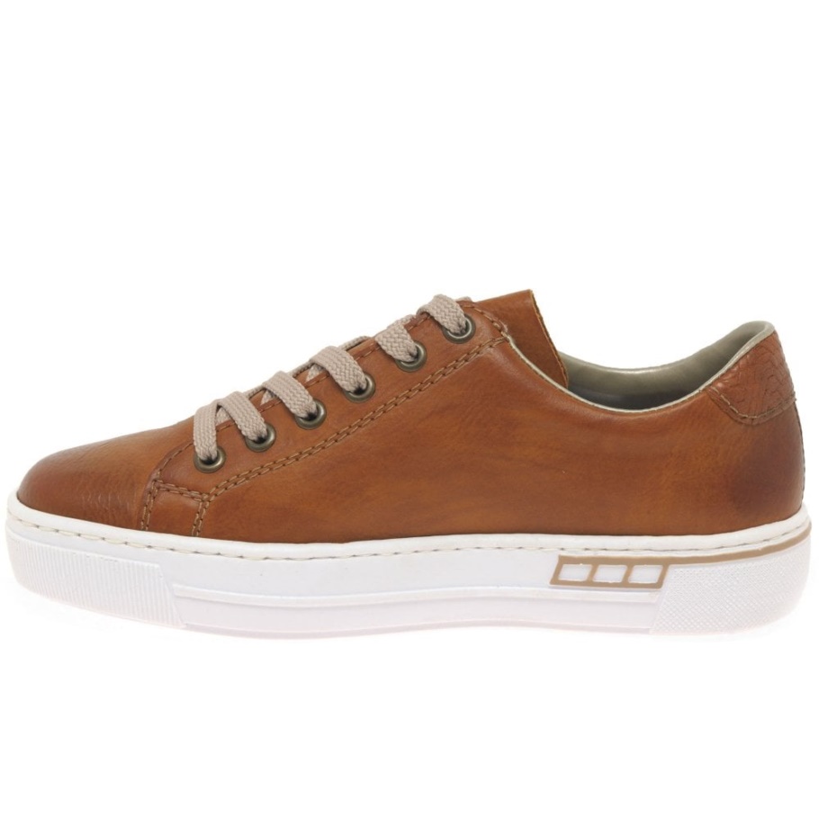 Rieker Mula Damen Casual Sneaker Braun