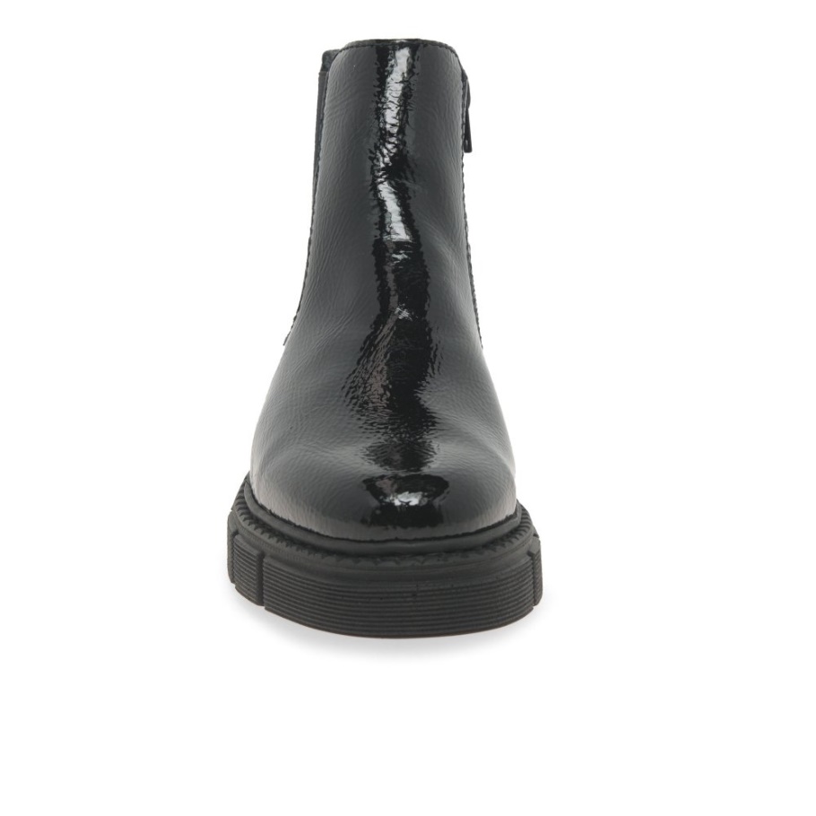 Rieker Nula Damen Chelsea Schwarze Stiefel