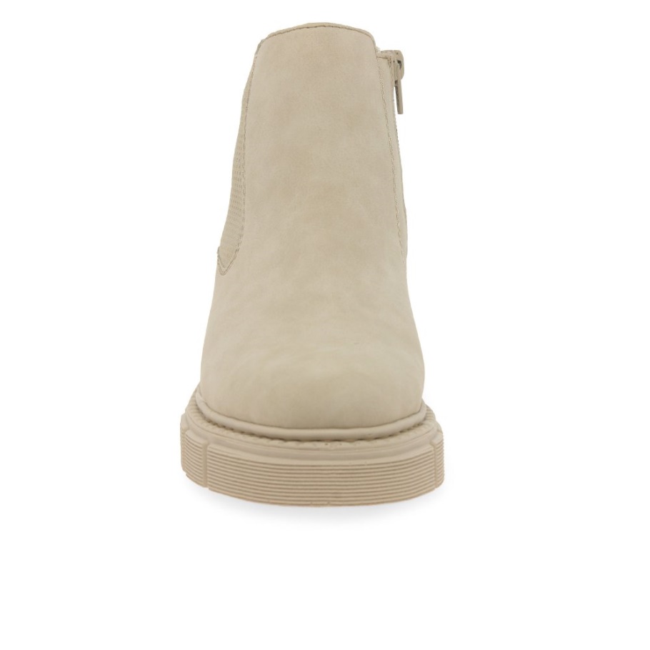 Rieker Nula Damen Chelsea Boots Creme