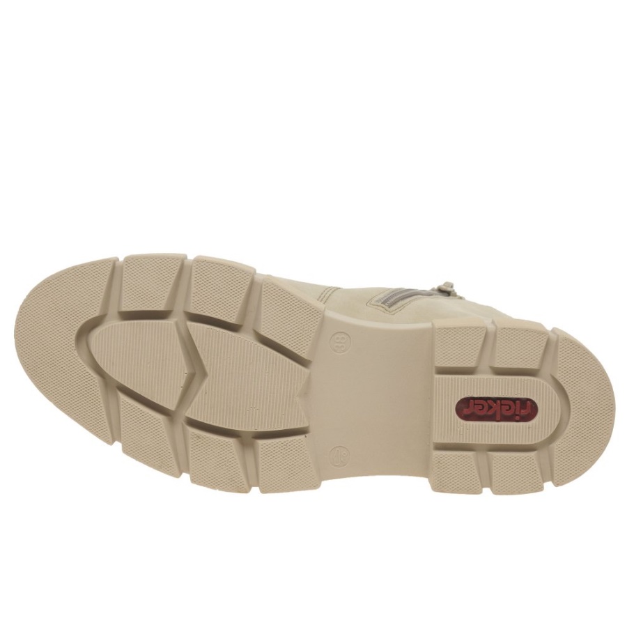 Rieker Nula Damen Chelsea Boots Creme