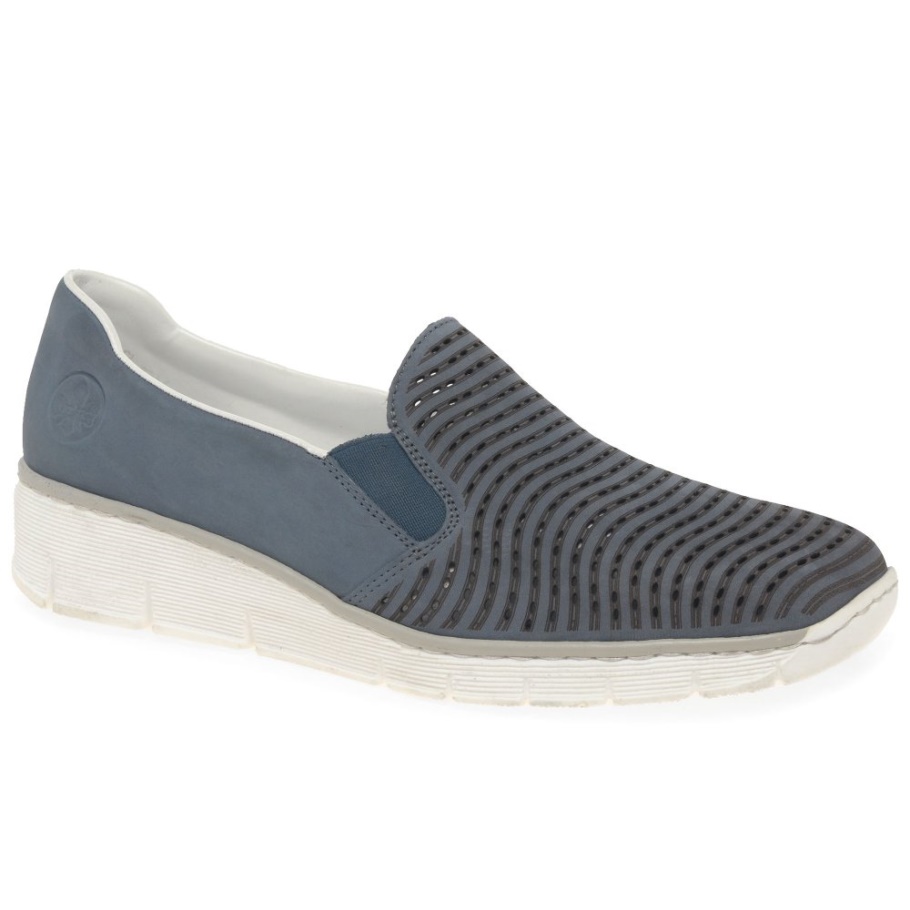 Rieker Perkins Damenschuhe Blau
