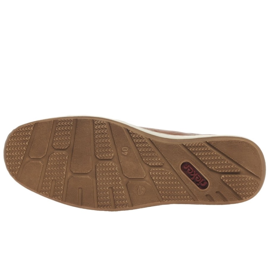 Rieker Pronto Herren Slip On Schuhe Erdnuss