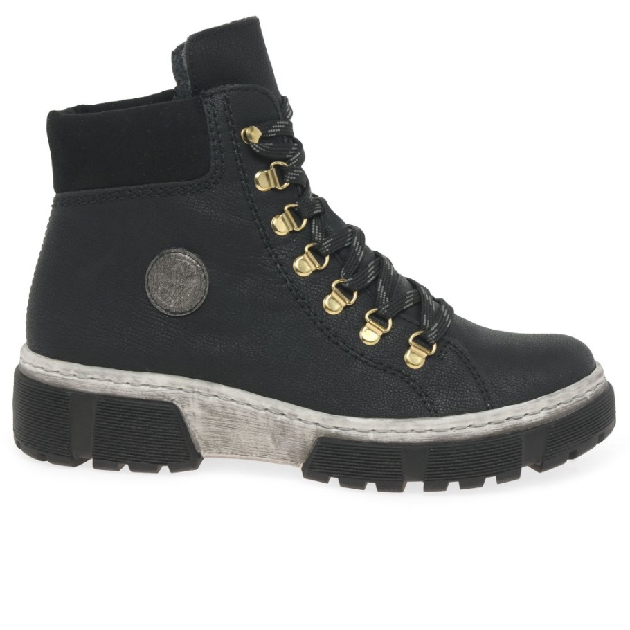 Rieker Raven Damen Lässige Stiefeletten Schwarz