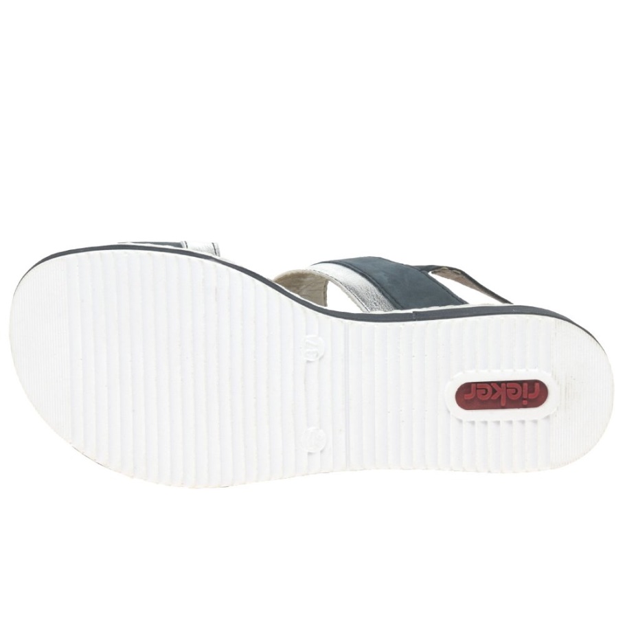 Rieker Saints Damen Sandalen Mit Keilabsatz Pacific