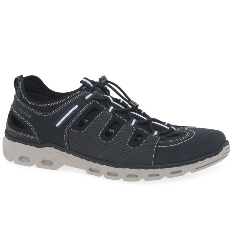 Rieker Shales Herren Turnschuhe Blau