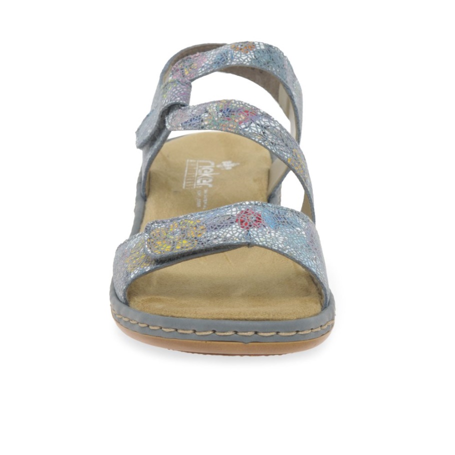 Rieker Sphere Riptape Damen Sandalen Sonnenuntergang