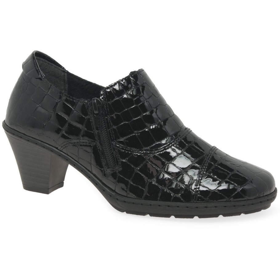 Rieker Tease Hochgeschnittene Damenpumps Schwarz