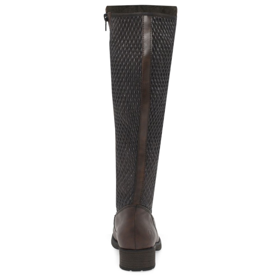 Rieker Utah Womens Knee High Boots Kastanie