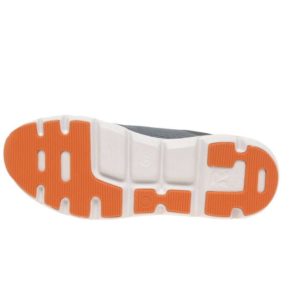 Rieker Woody Herren Turnschuhe Grau