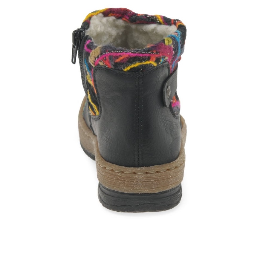 Rieker Zena Damenstiefeletten Schwarz