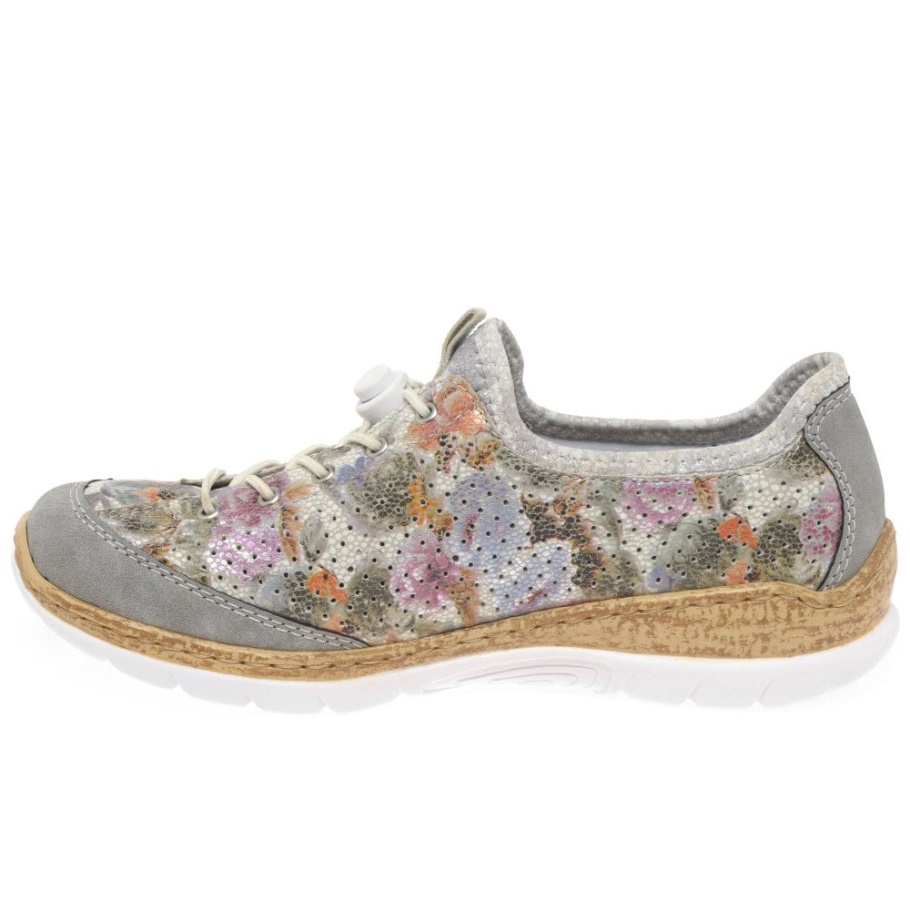 Silber Rieker Rita Damen Sportschuhe